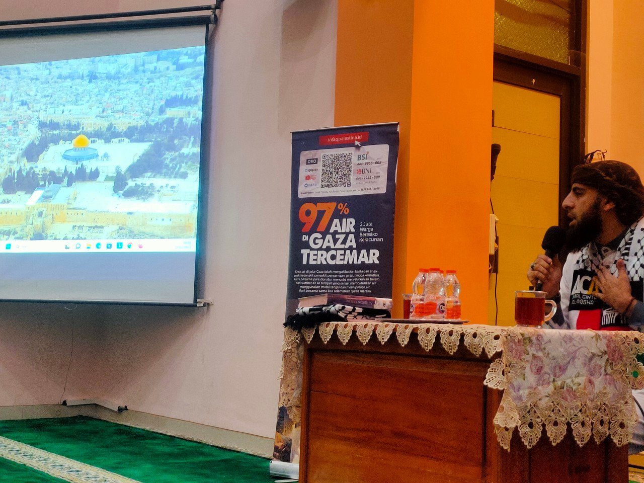 Amal Cinta Al Aqsa Adakan Kajian Baitul Maqdis Bersama Syeikh Annas Jabeer di Mojokerto