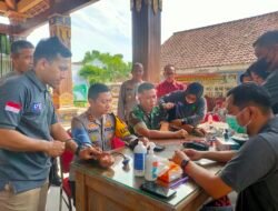 Bulan Bakti TNI-POLRI Diadakan di Balai Desa Gunungsari Dawarblandong