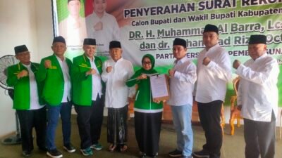 Pilkada Mojokerto, Gus Barra dan Mas Rizal Terima Surat Rekomendasi dari PPP