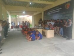 Secepat Kilat Berantas Judi,Polres Tanggamus Ringkus 16 Tersangka Di 5 Lokasi Berbeda