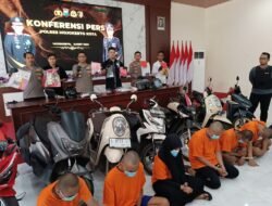 Polres Mojokerto Kota Amankan 6 Pelaku Curanmor