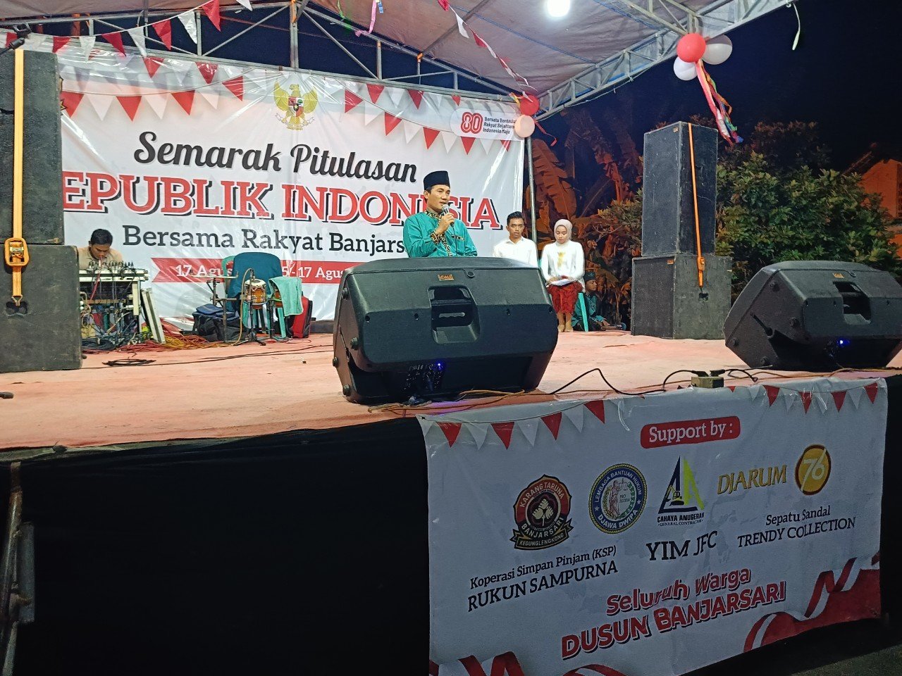 Rakyat Banjarsari Gelar Tasyakuran HUT ke-80 RI