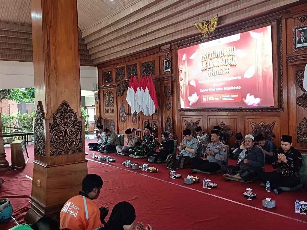 Forkopimda Kota Mojokerto Gelar Istighosah Bersama Driver Ojol