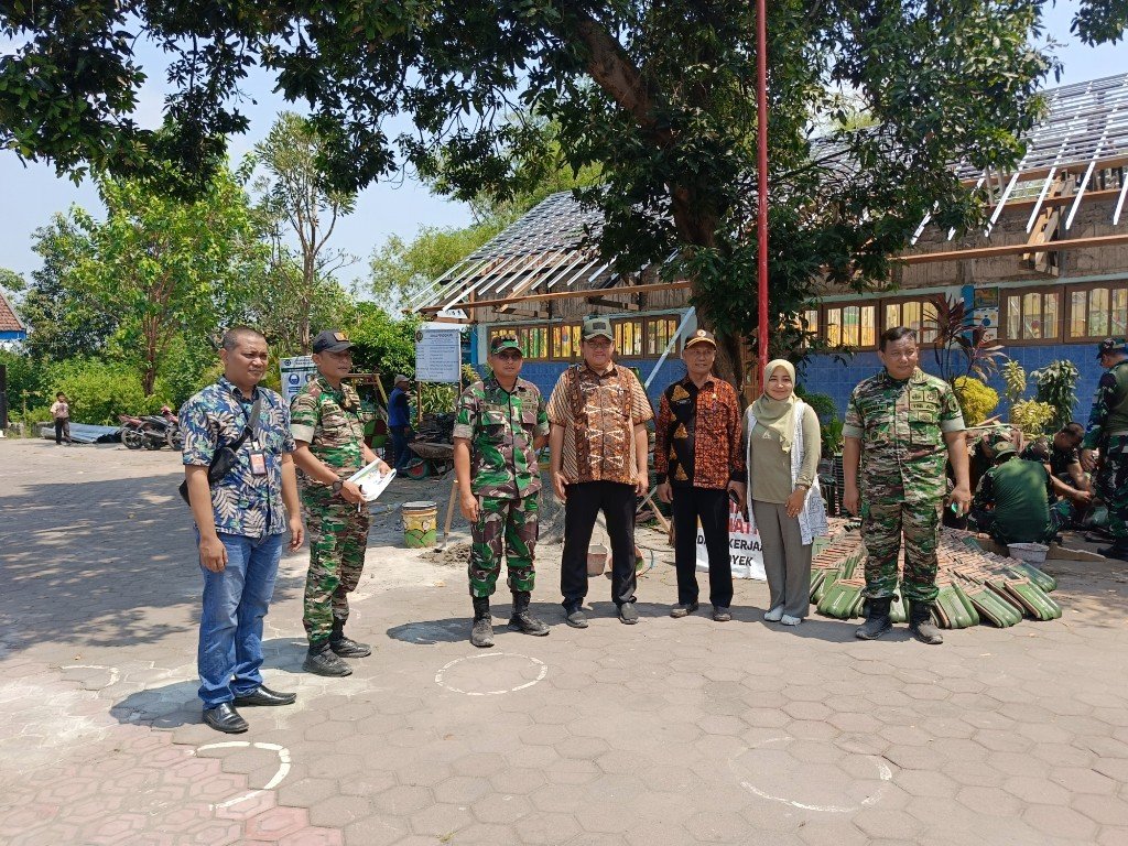 Hari Pertama Dinas, Dandim 0815/Mojokerto Langsung Tinjau Persiapan TMMD ke-126 di Desa Sumbertanggul