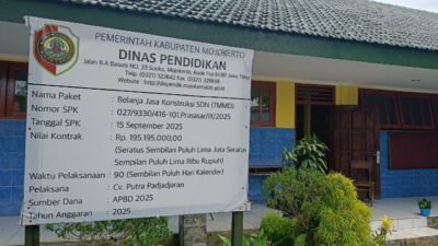 Dispendik Kabupaten Mojokerto Rehabilitasi SDN Sumbertanggul 2