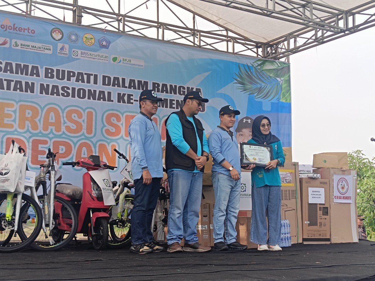 Dinkes Kabupaten Mojokerto Peringati HKN ke-61 di RTH Sidorejo Surya Park