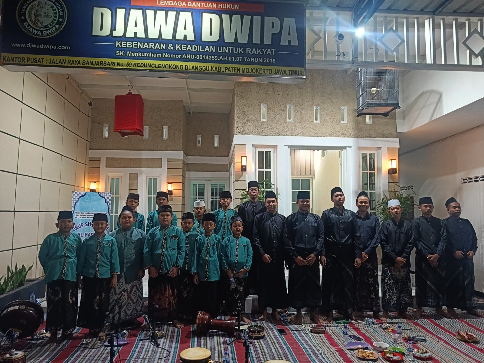 Syiar Agama, Hadi Purwanto Gelar Selawatan yang Ke-17 di Kantor LBH Djawa Dwipa dan LKH Barracuda