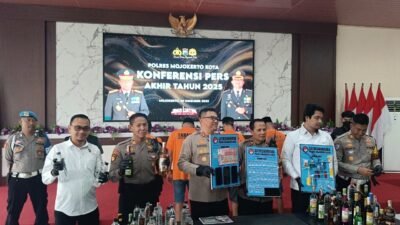 Polres Mojokerto Kota Paparkan Evaluasi Kinerja Selama Tahun 2025