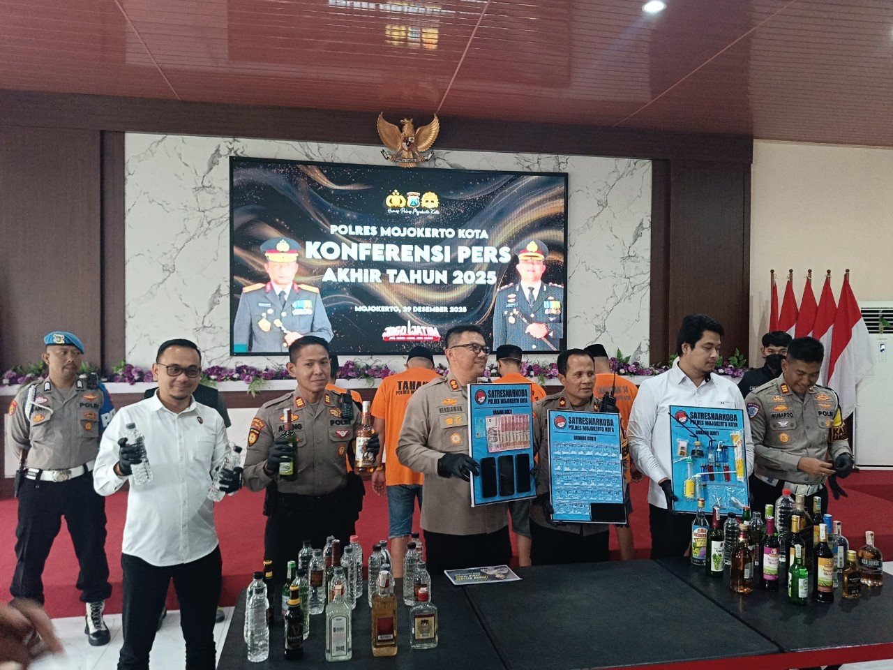 Polres Mojokerto Kota Paparkan Evaluasi Kinerja Selama Tahun 2025