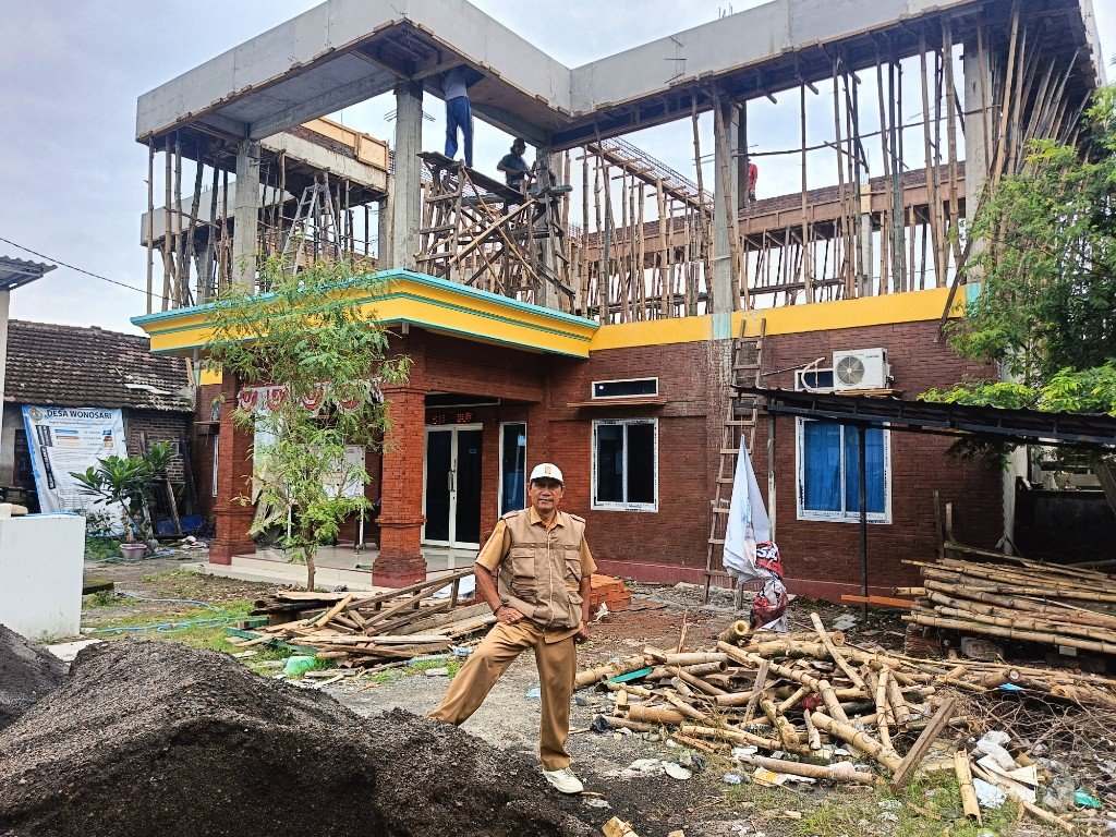 Pemdes Wonosari Dapat BK P-APBD 2025 Rp 477 Juta, Digunakan untuk Pembangunan Kantor Desa Wonosari Tahap II