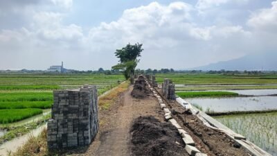 Dapat Bantuan Rp 450 Juta untuk Jalan Usaha Tani, Pemdes Balongmasin Ucapkan Terima Kasih kepada Gus Barra