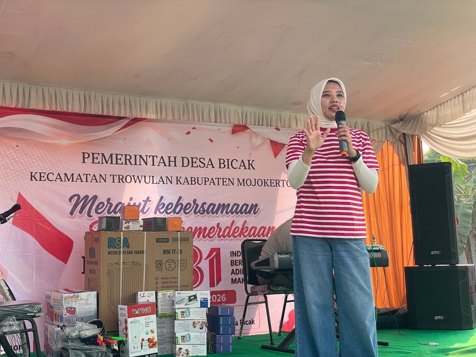 Mbangun Deso Nganggo Roso": Kades Bicak Ajak Warga Merajut Kebersamaan di HUT ke-81 RI