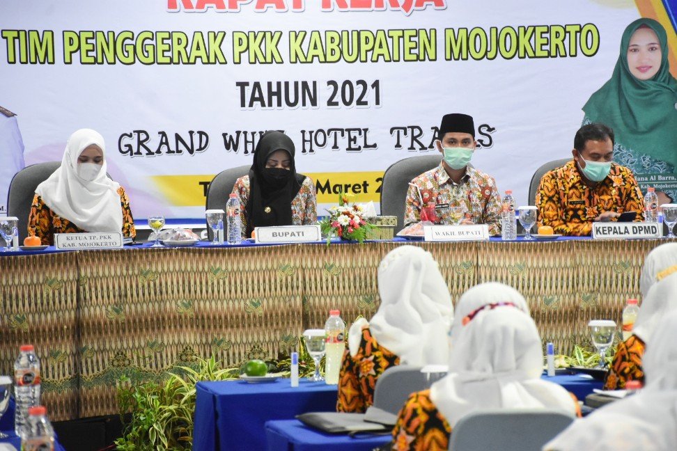 Raker TP PKK Kabupaten Mojokerto, Gus Barra: Koordinasi, Sinergi & Harmonisasi