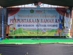 "Perpustakaan Ramah Anak"SDN Kebaron Resmi Di Buka