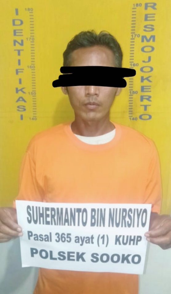 Jambret Asal Trowulan ini Beraksi di Wilayah Sooko