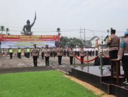 Kapolres Mojokerto Pimpin Upacara Sertijab Wakapolres, Kasat Reskrim dan Kasat Narkoba