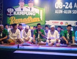 Puncak Peringatan HARLAH GP ANSOR Sidoarjo Ke 88 Dan Fatayat NU Ke 72 Di Gelar Di Alun Alun Sidoarjo