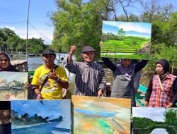 Visualisasikan Wisata Kampung Nelayan Lewat Lukisan