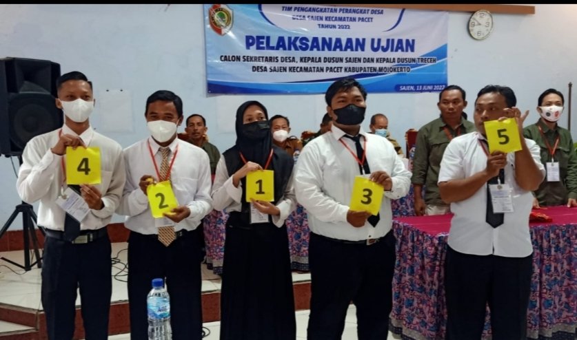 Ujian Perangkat Desa Sajen Diacungi Jempol, Ini Buktinya