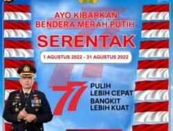 Menyambut HUT RI ke-77, Kapolres Aceh Timur Serukan Pengibaran Bendera Merah Putih