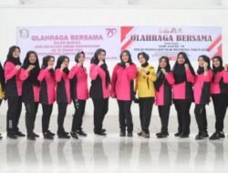 Kompak, Polwan dan Bhayangkari Aceh Timur Senam Bersama Jelang HUT Polwan ke-74 dan HKGB ke-70