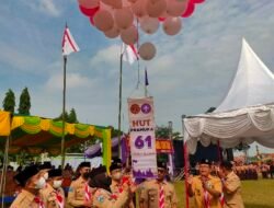 HUT Pramuka ke-61 di Tumapel, Bupati Mojokerto Berpesan untuk Mengabdi Tanpa Batas