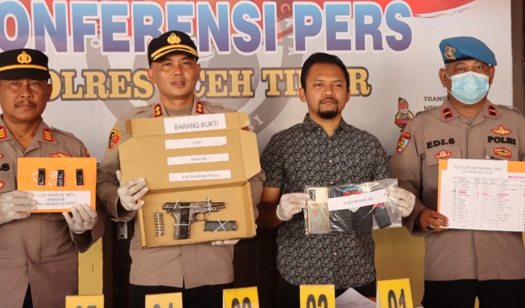 Niat Melarikan Diri Dengan Teror Senjata Api, Dua Napi dan Dua Perempuan Ditetapkan Menjadi Tersangka