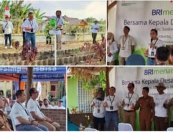 Kegiatan BRI Mojokerto Menanam Bersama Kepala Desa Kedungmaling Berlangsung Meriah