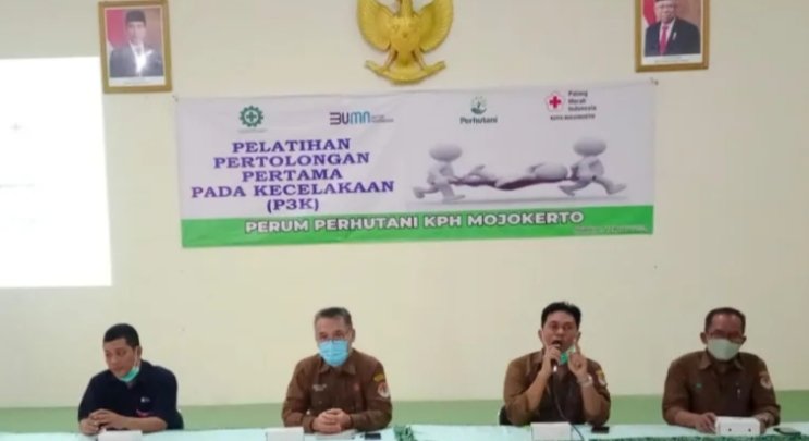 Perhutani Gandeng PMI Mojokerto Berikan Pelatihan P3K