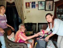 Gerindra Kota Mojokerto dan PIRA Kota Mojokerto Berikan Bansos kepada Veteran