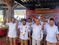 Pengukuhan Pengurus DPC Partai Gerindra Kota Mojokerto Dilaksanakan di Sentra UMKM