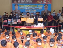 12 Hari Ops Tumpas Narkoba Semeru 2022, Satresnarkoba Polres Sidoarjo Berhasil Ungkap 61 Kasus dan Amankan 73 Tersangka