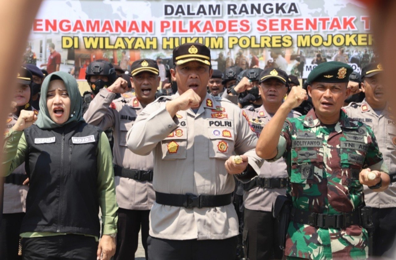 Pilkades Serentak Mojokerto, Kapolres Mojokerto Sebut Ada Dua Desa Rawan