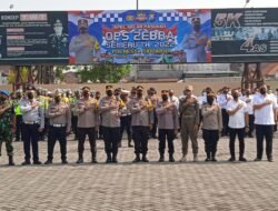 Kapolresta Sidoarjo Pimpin Apel Gelar Pasukan Ops Zebra Semeru 2022