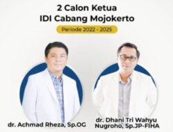 dr. Achmad Rheza, Sp.OG Terpilih Jadi Ketua IDI Cabang Mojokerto