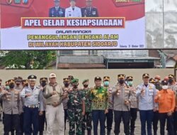 Gelar Apel Bersama Di Halaman Mapolresta,Sidoarjo Siap Siaga Bencana Alam