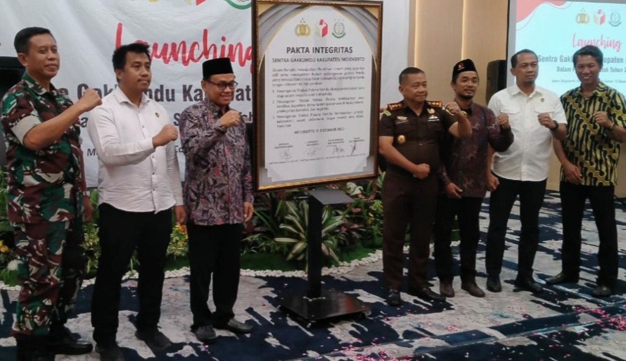 Bawaslu Kabupaten Mojokerto Launching Sentra Gakkumdu