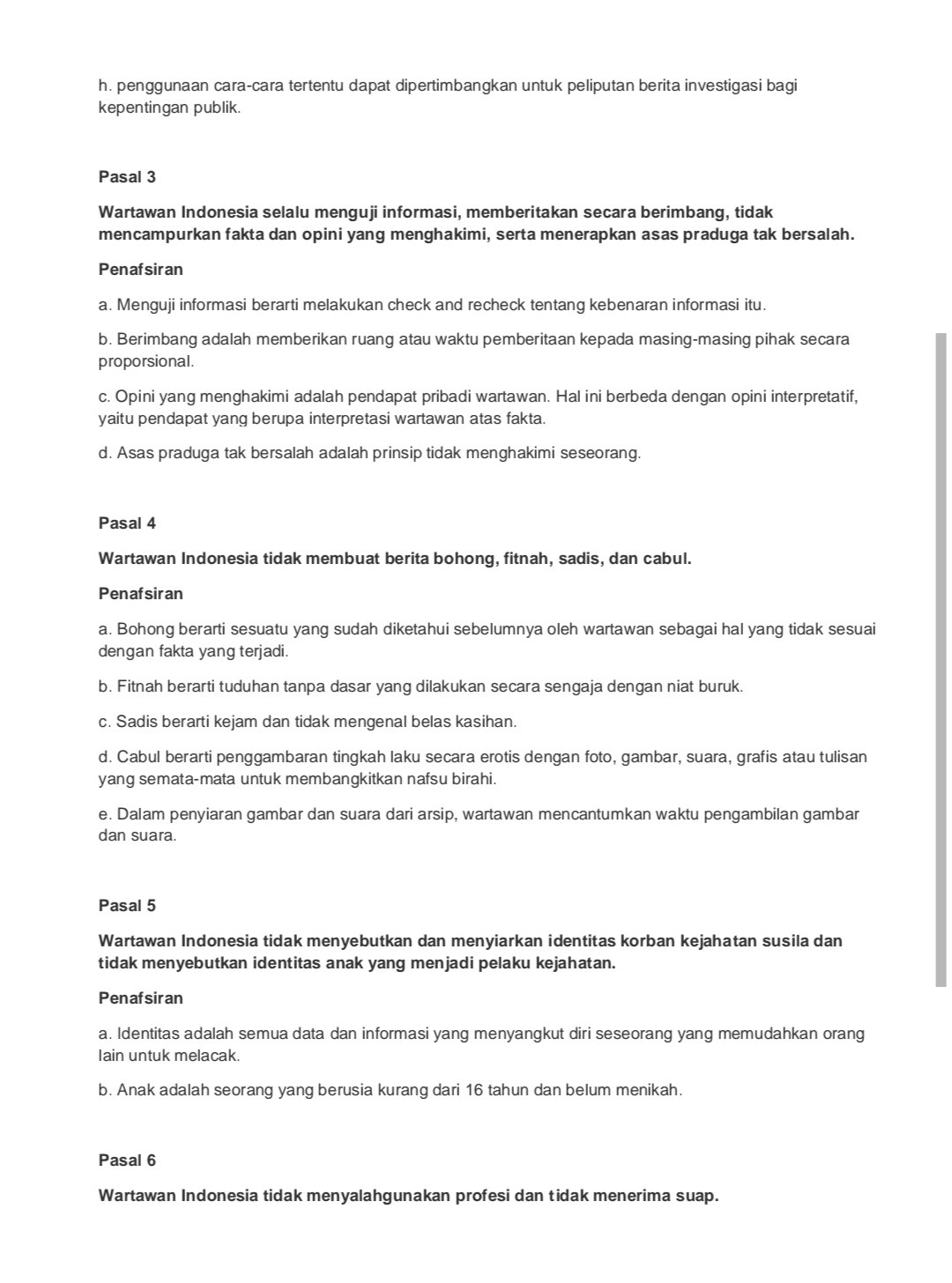 Kode Etik Jurnalistik Halaman 2