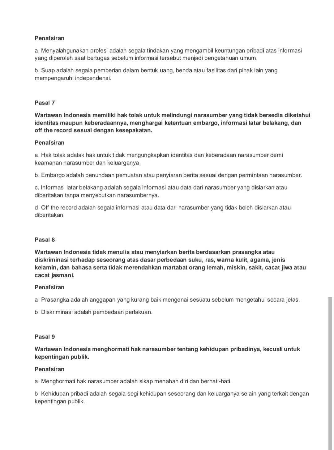 Kode Etik Jurnalistik Halaman 3