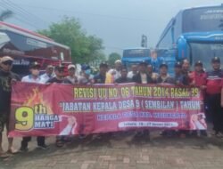 Minta Masa Jabatan 9 Tahun, 245 Kades di Mojokerto Unjuk Rasa di Jakarta