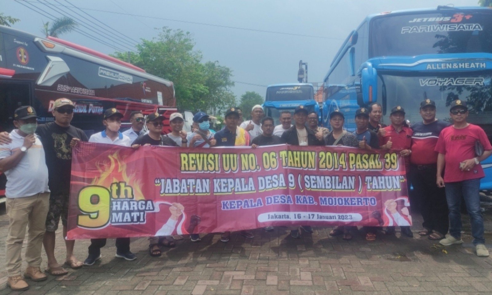 Minta Masa Jabatan 9 Tahun, 245 Kades di Mojokerto Unjuk Rasa di Jakarta