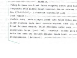Kades SN Berbohong, Perjanjian Pengikatan Jual beli Sawah di Sidoarjo Tak Terbantahkan