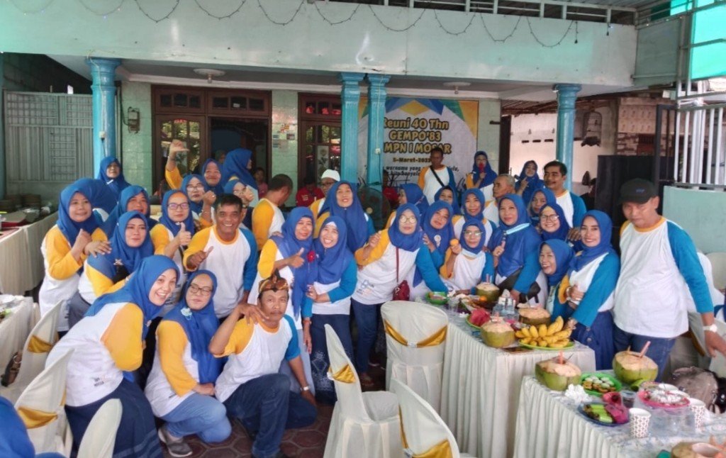 Reuni 40 Tahun Gempo SMPN 1 Mojosari Mojokerto