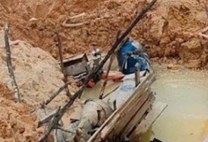 Tambang Timah Milik Wastam di Desa Rindik Toboali Bangka Selatan Masih Beraktivitas