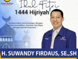 Anggota DPRD Provinsi Jatim H. Suwandy Firdaus Mengucapkan Selamat Hari Raya Idul Fitri 1444 H