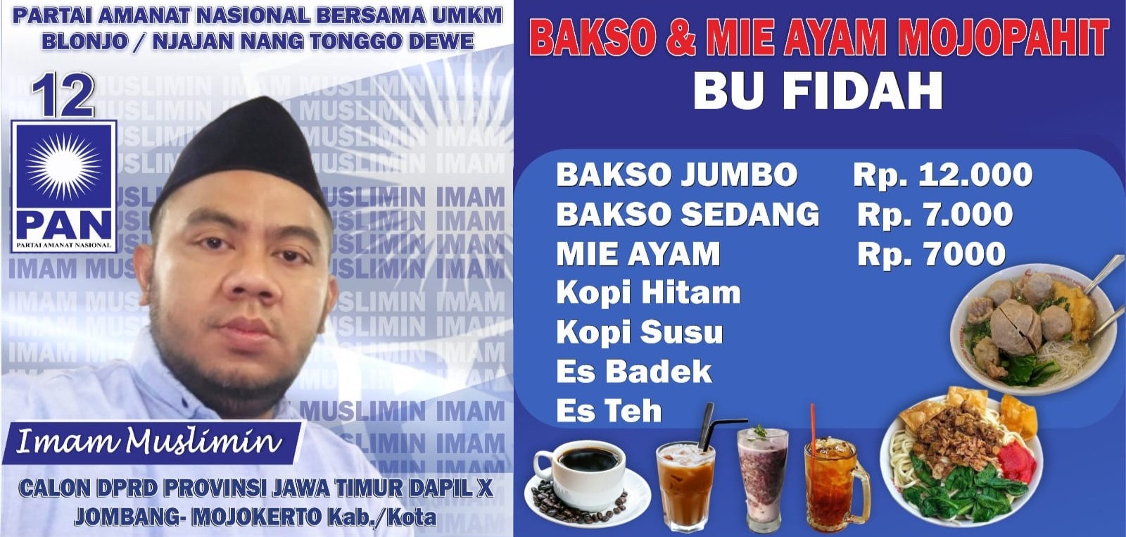Imam Muslimin Punya Program 2000 Spanduk untuk Pelaku UMKM Jombang - Mojokerto