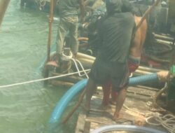 Aktivitas Tambang Timah Ilegal Perairan Pantai Selindung Desa Air Putih Kembali Bekerja