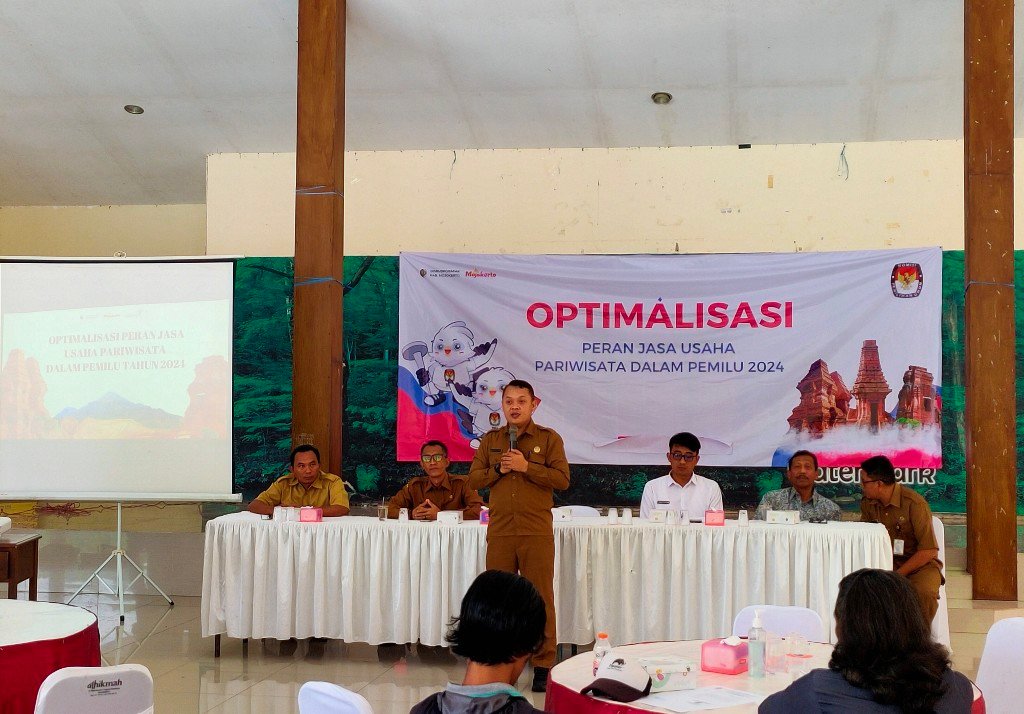 Disbudporapar Kabupaten Mojokerto Optimalkan Peran Jasa Usaha Wisata Dalam Pemilu 2024