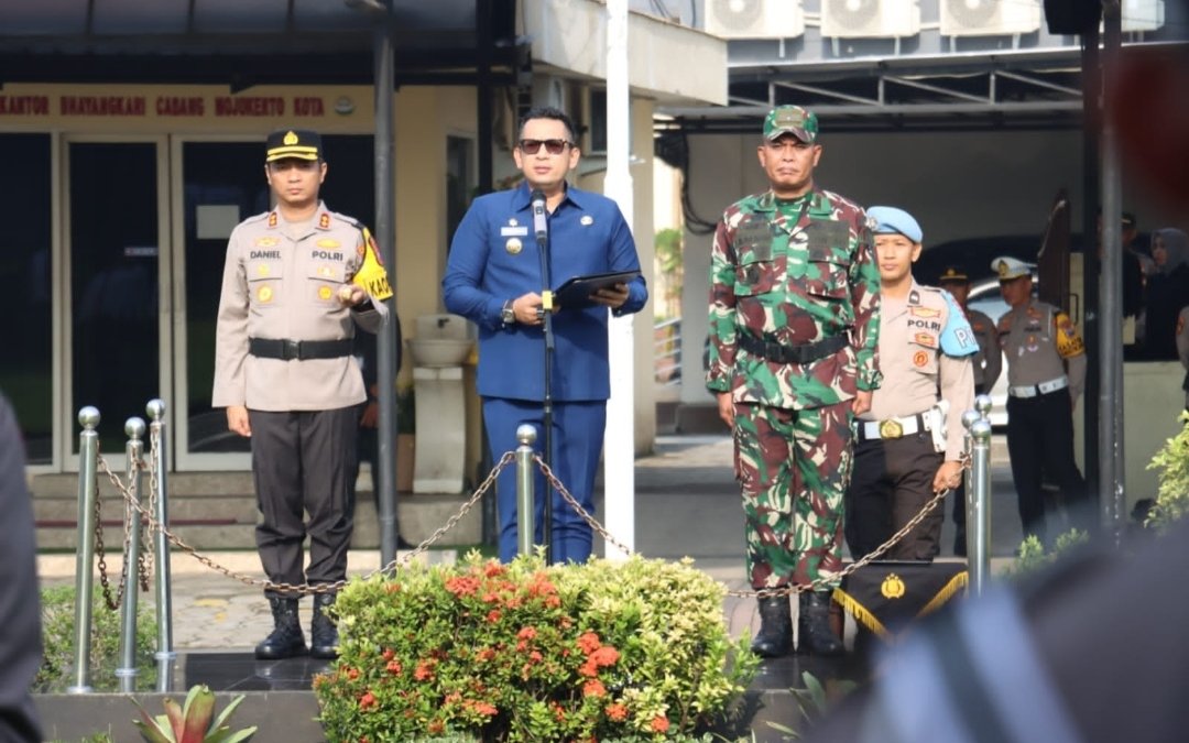 Apel Ops Keselamatan Semeru 2024, Forkopimda Kota Mojokerto Ajak Ojol dan Mahasiswa Patuhi Aturan Lalu Lintas