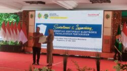Kantor Pertanahan Kabupaten Mojokerto Launching Sertifikat Elektronik